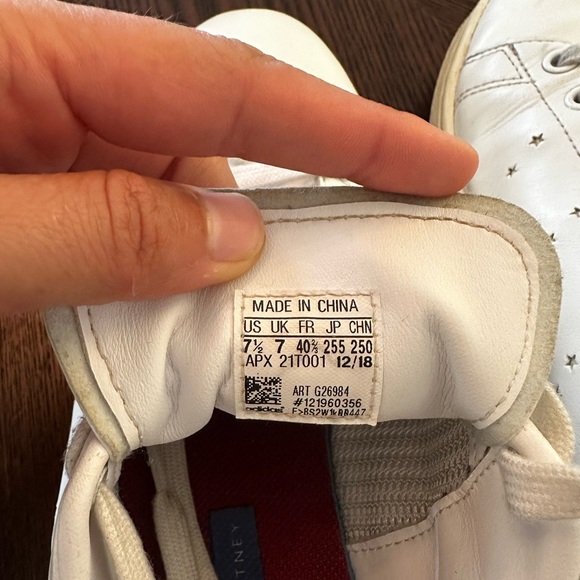 Stella McCartney x Stan Smith Adidas sneakers SZ. Women’s 9, Men’s 7.5 - Picture 2 of 5